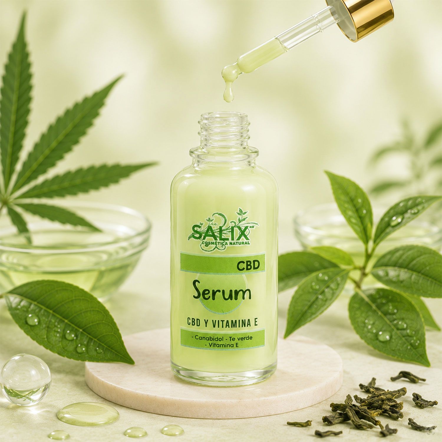 Serum CBD Salix con ingredientes naturales